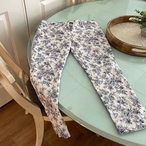 Pants , white and blue